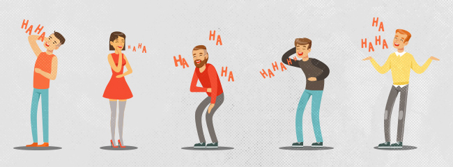 people laughing