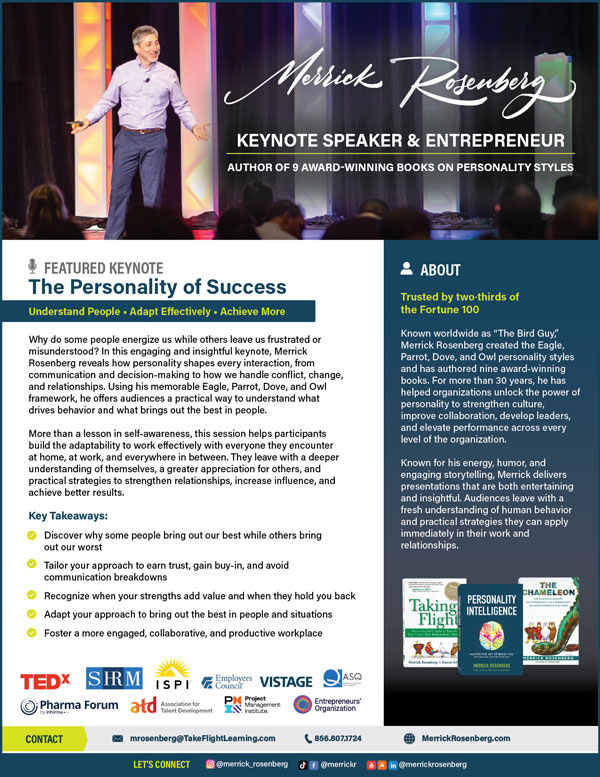 Merrick-Rosenberg-Keynote-One-Sheet Merrick Rosenberg Keynote Speaker One Sheet